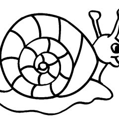 Coloriages d'Escargot à imprimer pour enfants