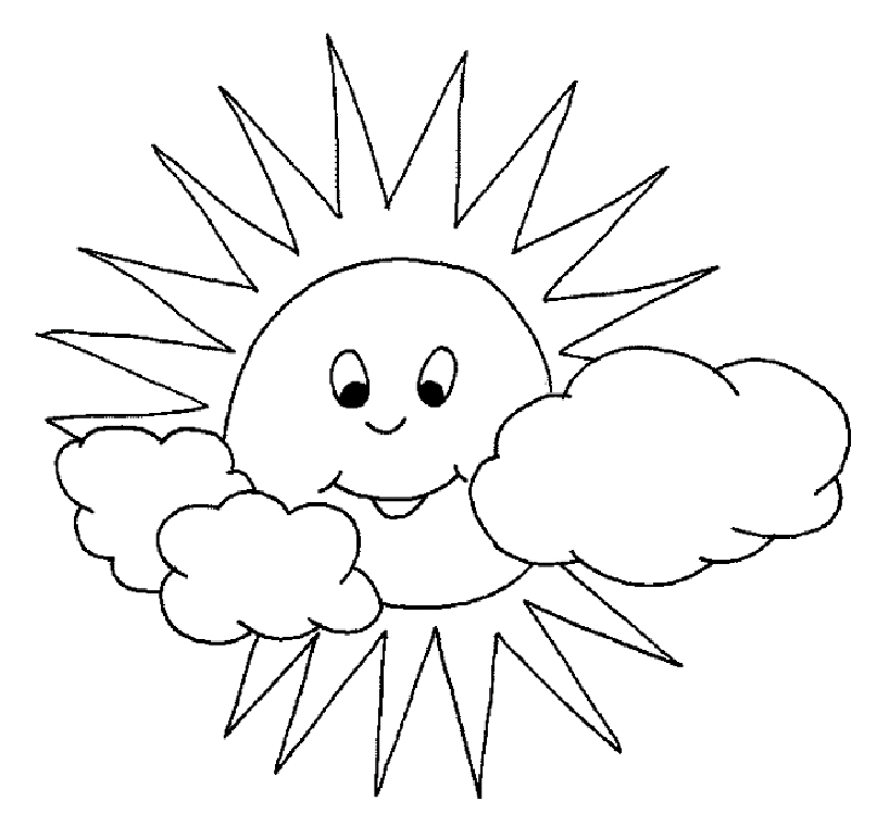 Le soleil derrière des nuages