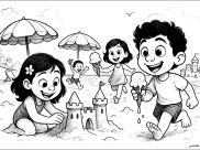 Coloriages de Été à imprimer pour enfants