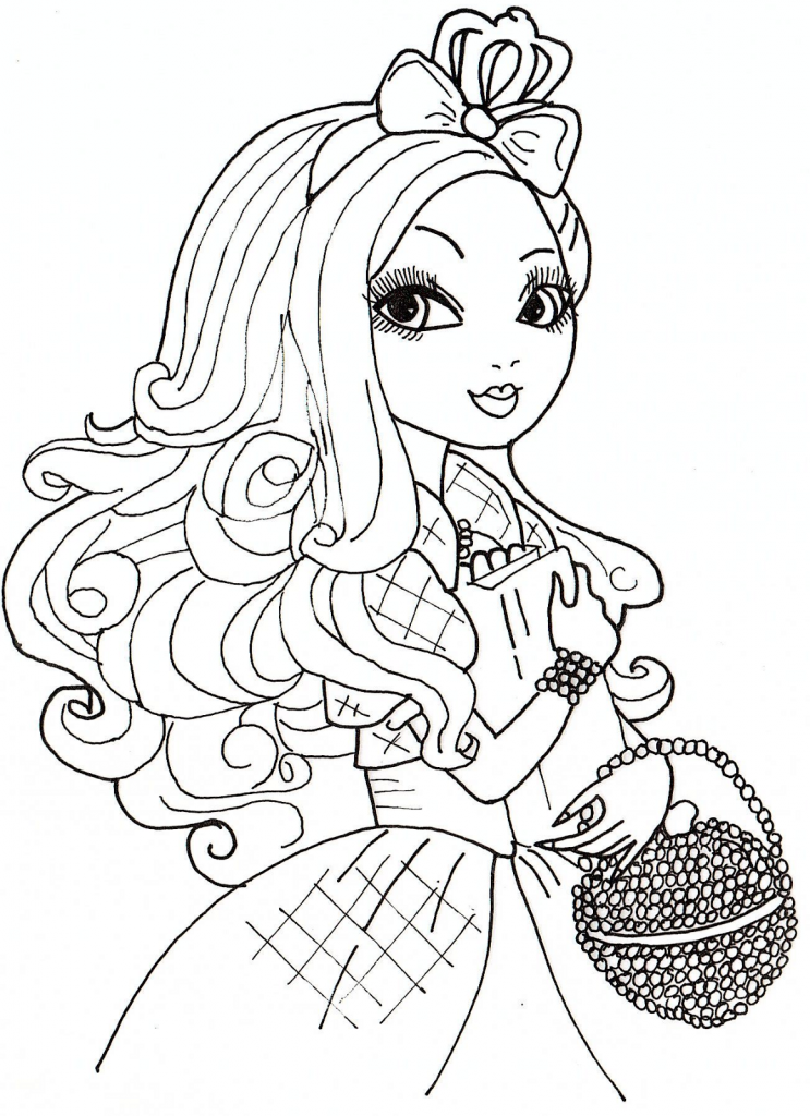 Coloriage Ever After High 'Royal Rebel'