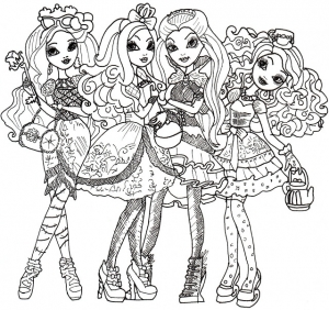 Coloriage de Ever after high à imprimer gratuitement