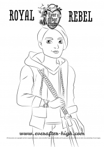Coloriage de à imprimer pour enfants : Ever after high : Hunter Huntsman