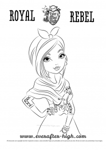 Coloriage de à imprimer pour enfants : Ever after high : Poppy Ohair