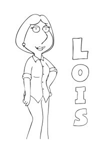 Coloriage de Family Guy à imprimer pour enfants : Family-guy-4