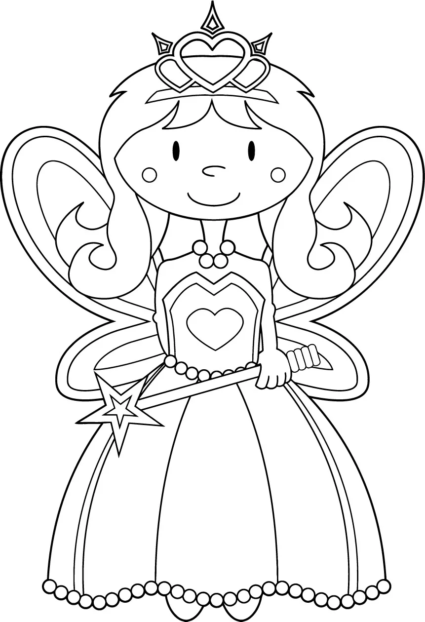Coloriage de Fées à colorier pour enfants