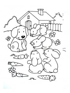 Coloriage de Ferme pour enfants