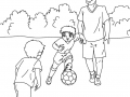 Coloriage de Football pour enfants