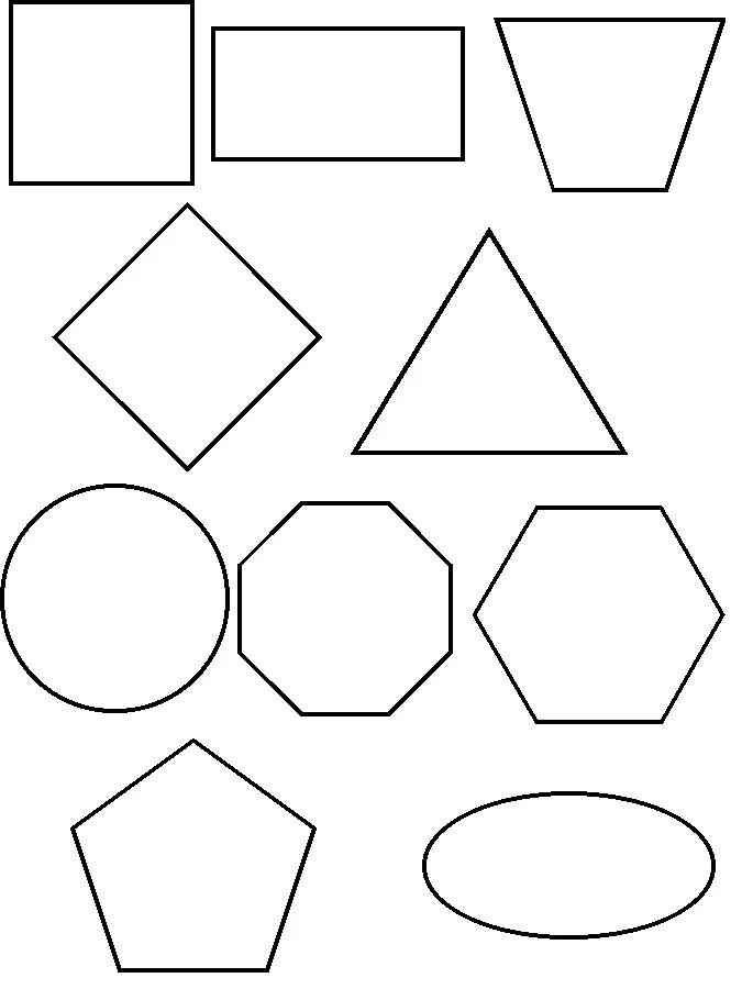 Coloriage de formes