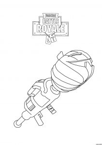 Fortnite Battle Royale : Lance roquettes (Coloriage)