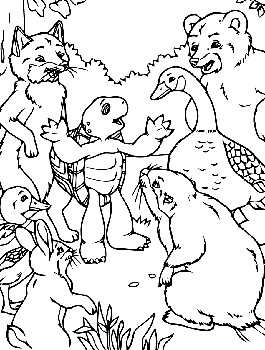 Dessin de Franklin gratuit à imprimer et colorier