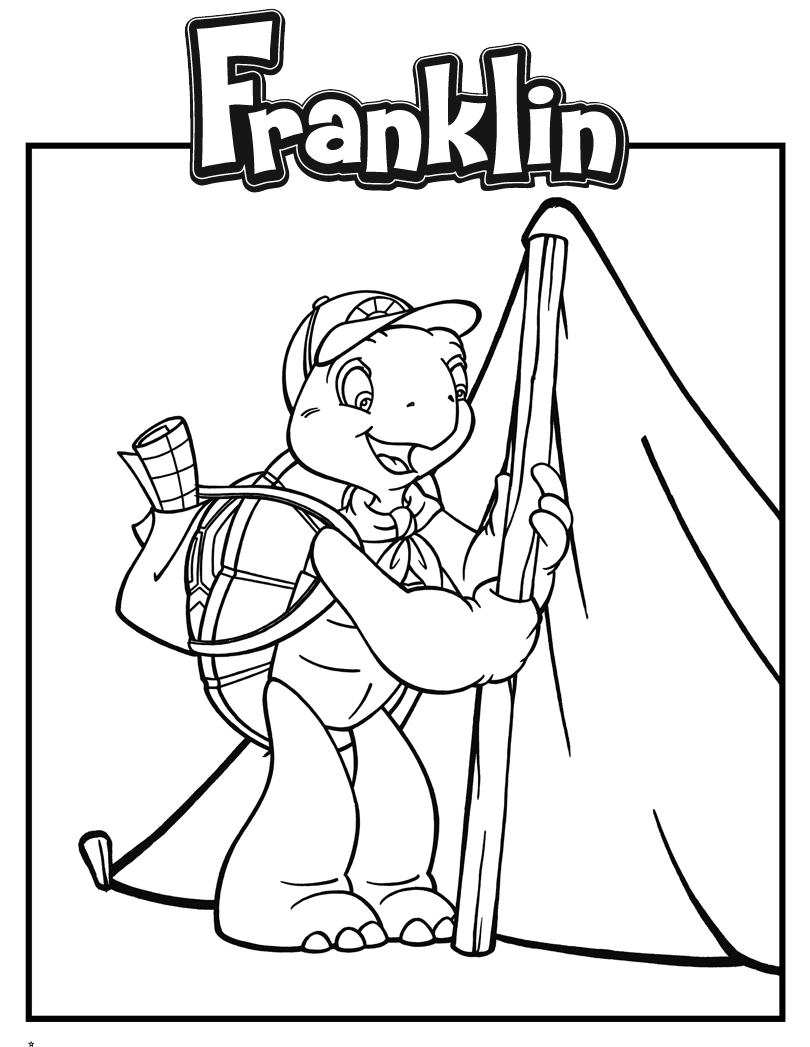 Franklin fait du camping