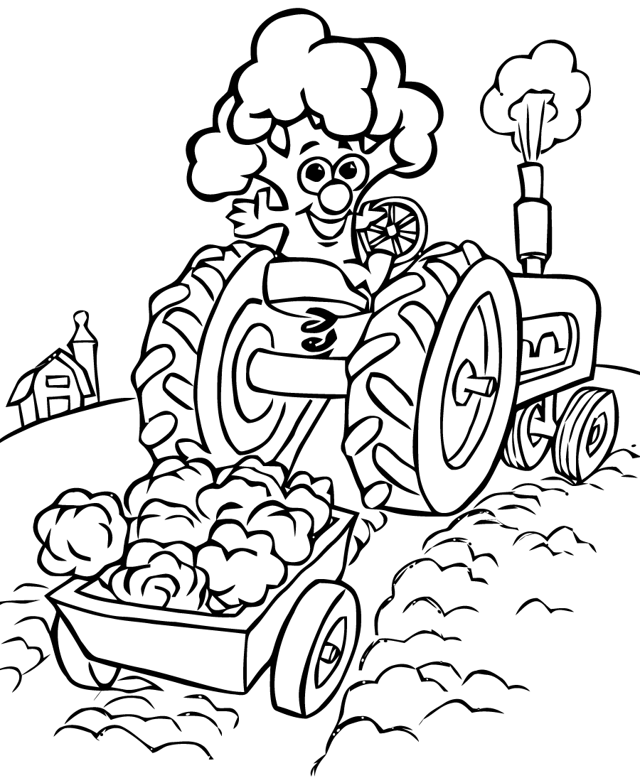 Coloriage de Fruits et légume pour enfants