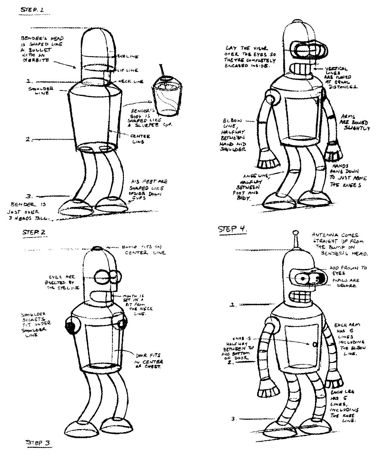 Personnages de la série Futurama à imprimer et colorier