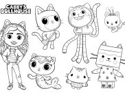 Coloriages de Gabby et la maison magique à imprimer pour enfants