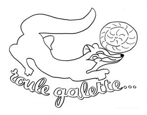 Coloriage de Galette des rois gratuit à colorier