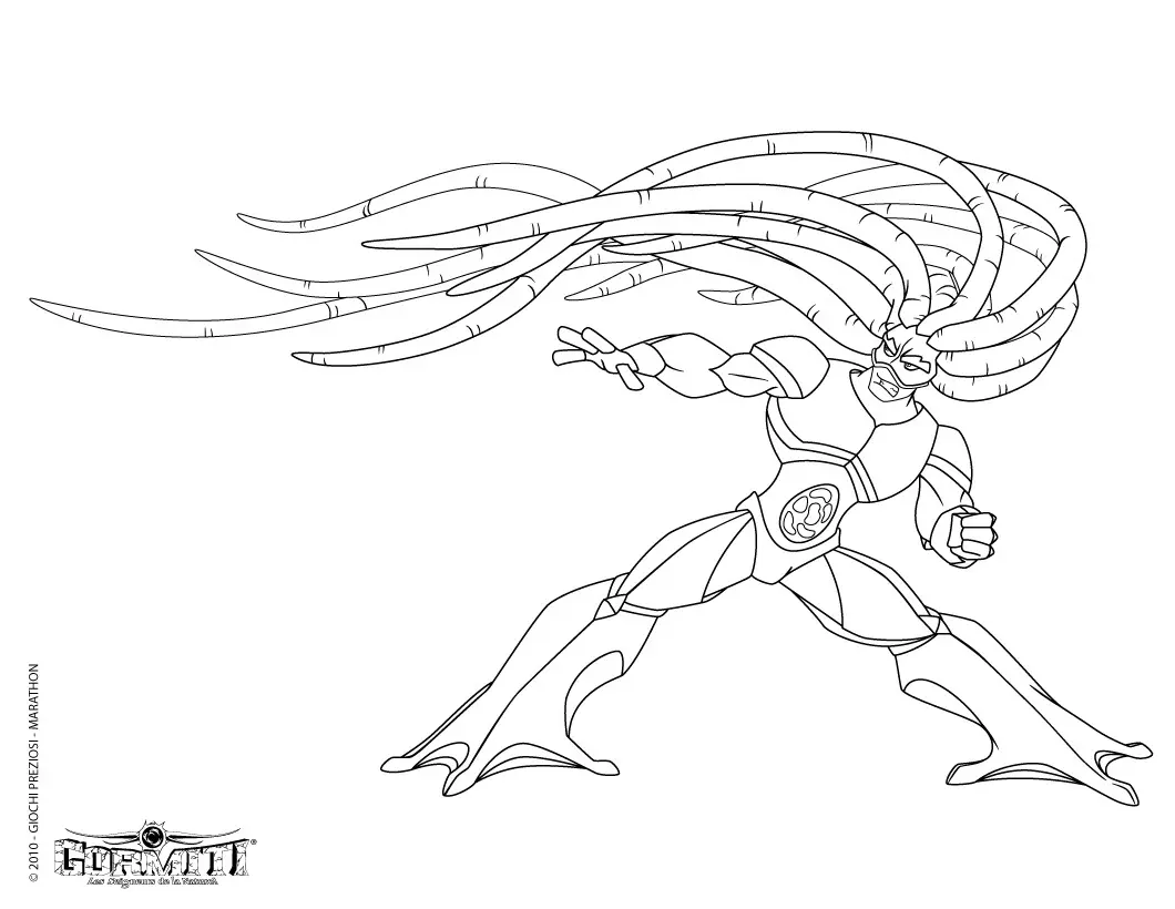 Coloriage de Gormiti à colorier pour enfants