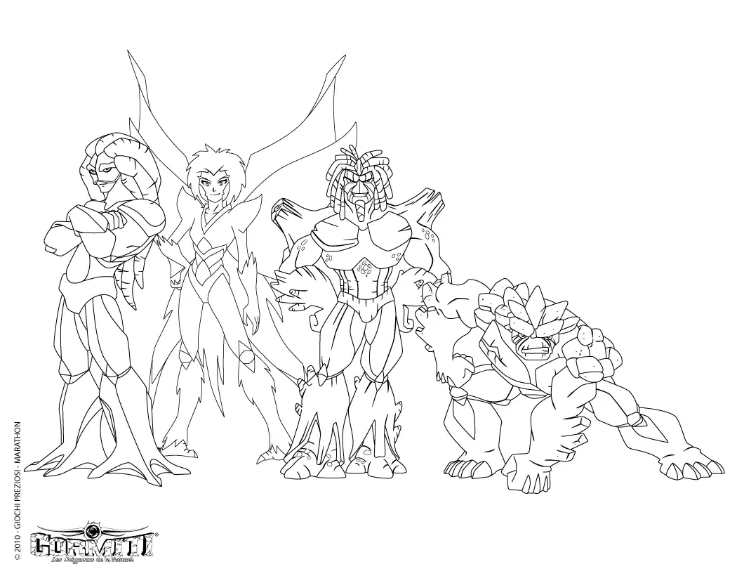 Coloriage de Gormiti à telecharger gratuitement