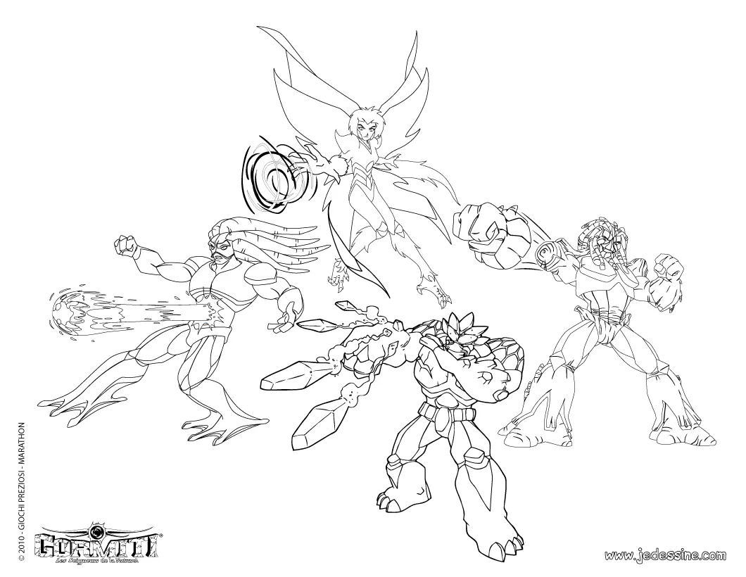 Coloriage de Gormiti à colorier pour enfants