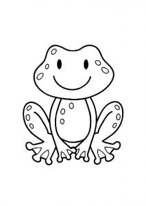 Coloriage de grenouille à colorier pour enfants