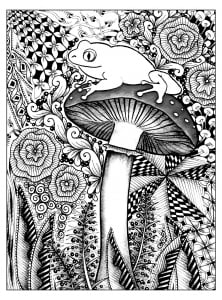 Coloriage de grenouille pour enfants