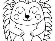 Coloriages d'Hérisson à imprimer pour enfants