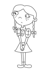 Coloriage d'Hey Arnold à imprimer pour enfants : Lila Sawyer