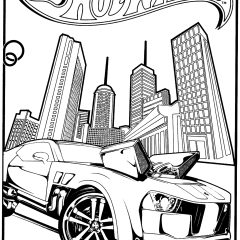 Coloriages d'Hot Wheels à imprimer pour enfants