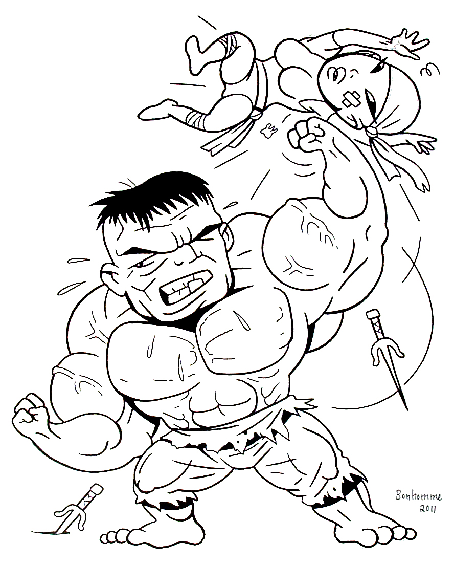 Image de Hulk à télécharger et imprimer pour enfants