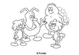 Il était une fois (la vie, l'homme) : Coloriage de Il était une fois (la vie) pour enfants