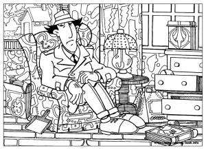 Coloriage de Inspecteur Gadget à télécharger