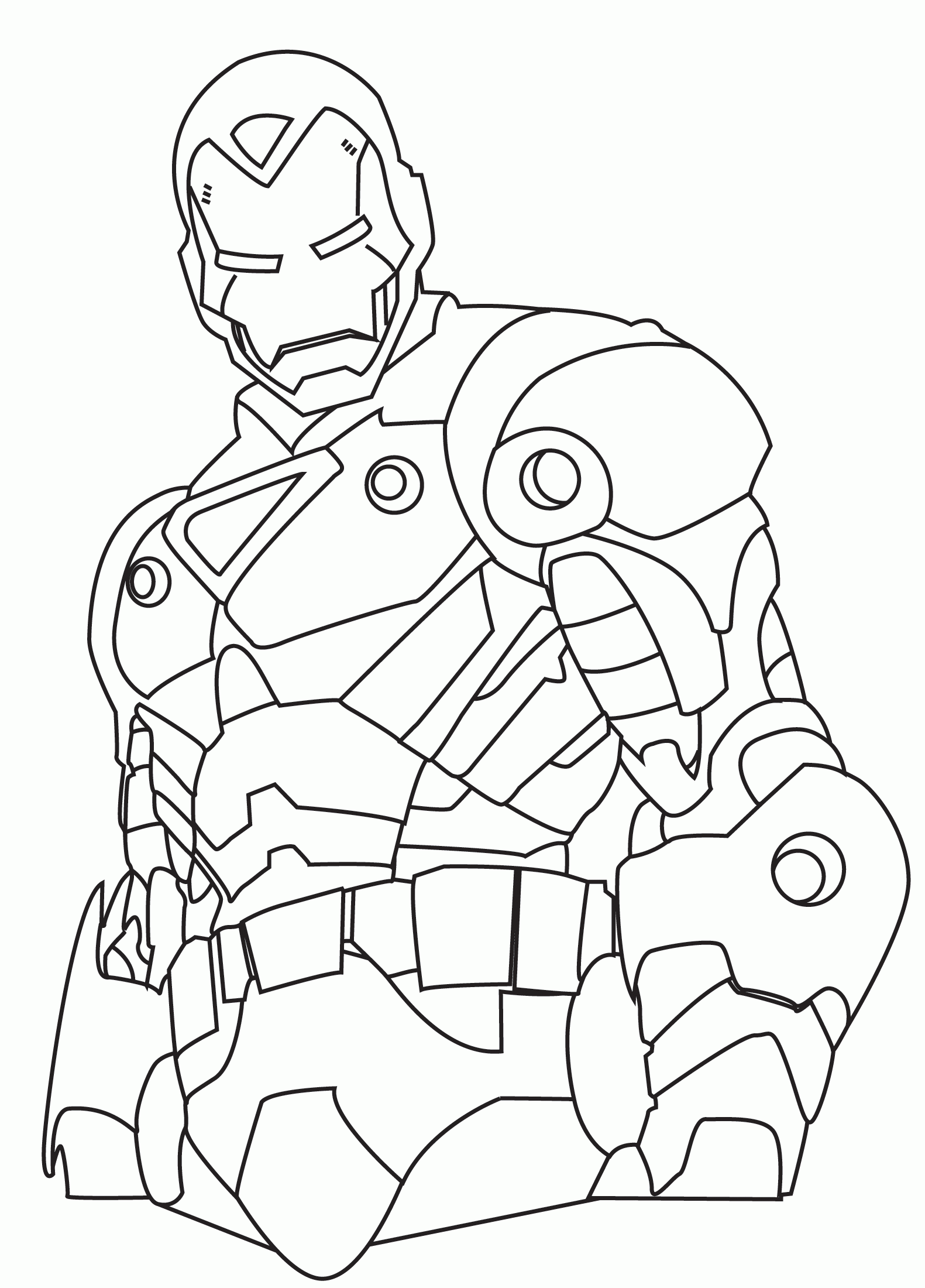 Iron Man à colorier : simple