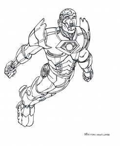 Dessin de Iron man gratuit à télécharger et colorier