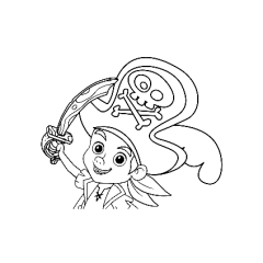 Coloriages de Jake et les pirates (Disney) à imprimer pour enfants