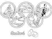 Coloriages Jeux Olympiques faciles pour enfants