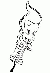 Coloriage de Jimmy Neutron pour enfants