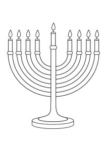 Coloriage Menorah