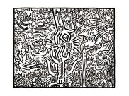 Coloriages Keith Haring faciles pour enfants