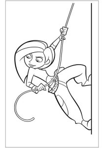 Kim Possible en mission (Coloriage)