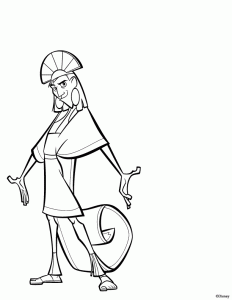 kuzco-11 (Coloriage de Kuzco, l'Empereur Mégalo)