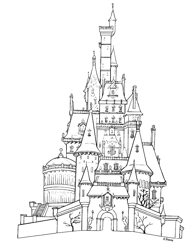 Coloriage de La belle et la bete pour enfants Coloriage de La belle et la bete pour enfants