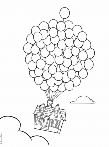Coloriage de Là-haut pour enfants
