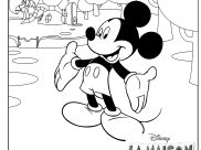 Coloriages La maison de Mickey faciles pour enfants