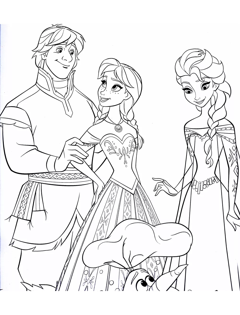La reine de glace - 4 (Coloriage de La Reine des Neiges à imprimer pour enfants)