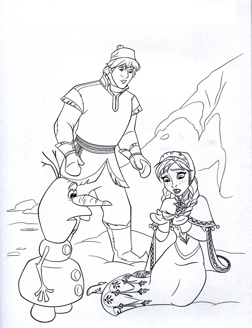 La reine des neiges disney - 11 (Coloriage à imprimer pour enfants)