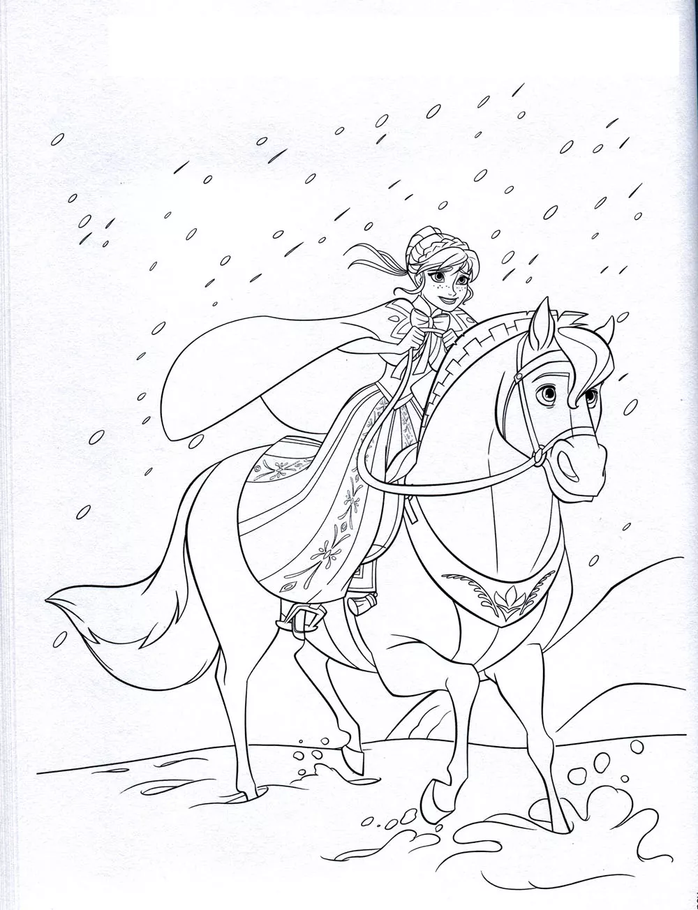 La reine des neiges disney - 8 (Coloriage à imprimer pour enfants)