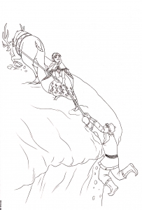 Coloriage de Kristoff à imprimer pour enfants : La-reine-des-neiges-disney-13