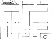 Coloriages Labyrinthes faciles pour enfants