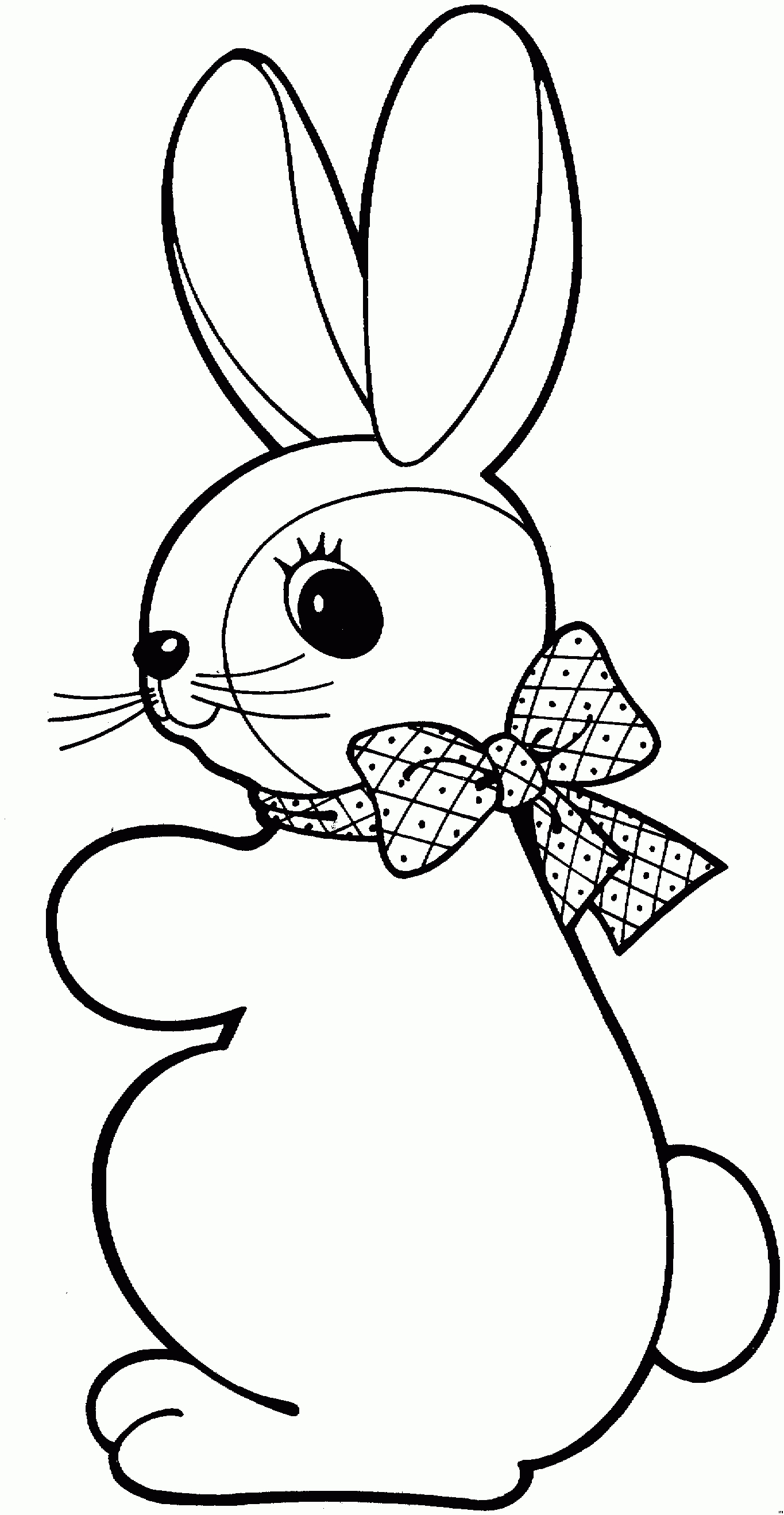 Image de lapin à imprimer et colorier