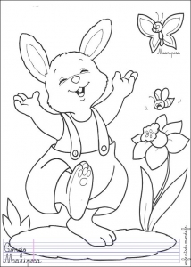 Dessin de lapin gratuit à imprimer et colorier