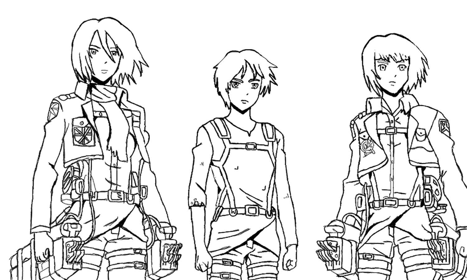 Coloriage de L’attaque des titans à colorier pour enfants - Coloriages